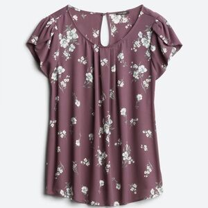 Papermoon Purple Floral Blouse